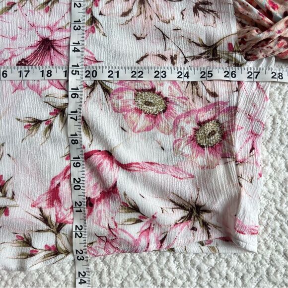 Mystree Floral Kimono Open Front Lightweight Boho Garden Girl Rayon Cardigan - Picture 9 of 12